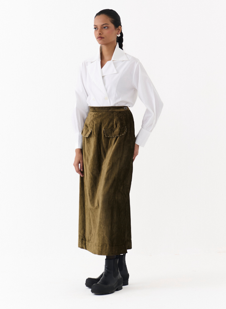 Double Breasted Collar Shirt