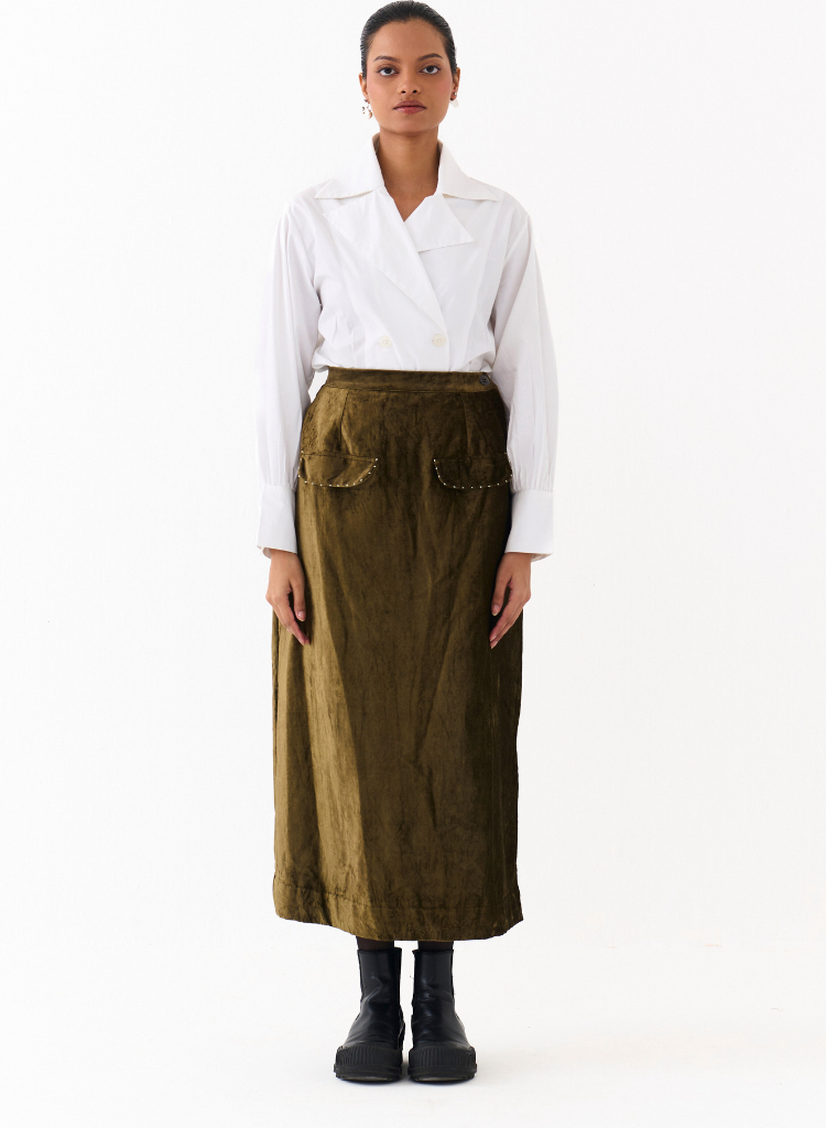 Double Breasted Collar Shirt