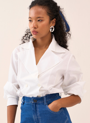 Double Breasted Collared Shirt