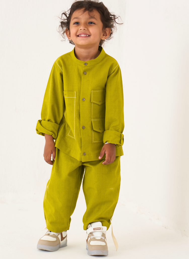 Double Patch Pocket Shirt Set