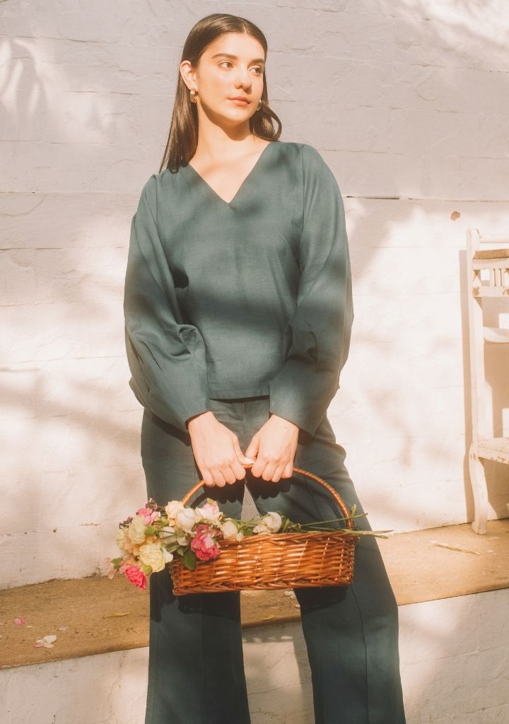 Dramatic Sleeve Blouse