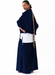 Drawstring Bomber Jacket Set