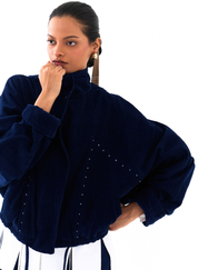 Drawstring Bomber Jacket