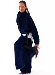 Drawstring Bomber Jacket Set