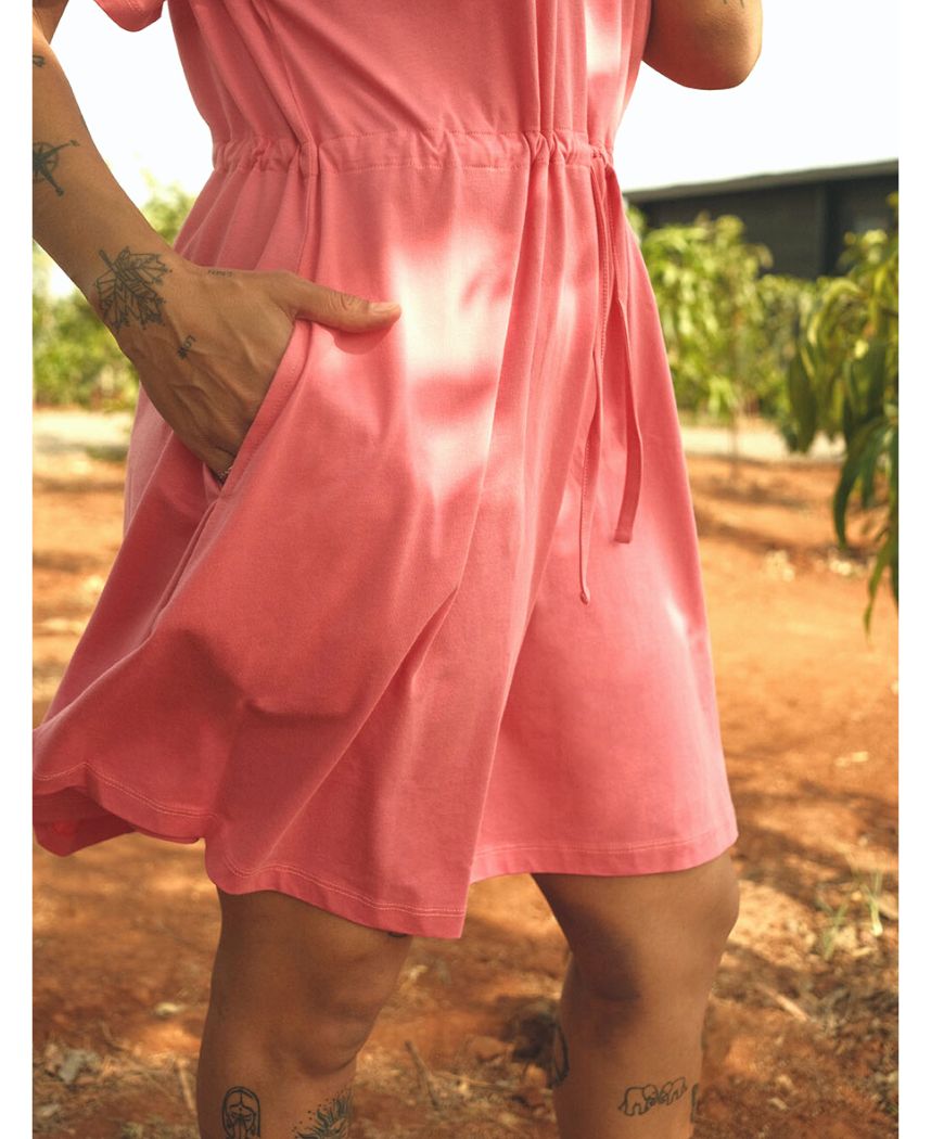 Drawstring Mini Dress