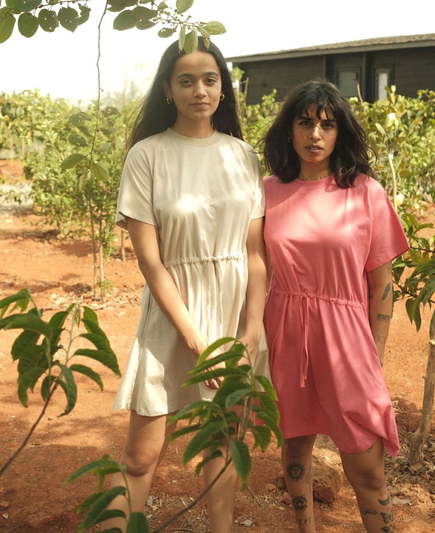 Drawstring Mini Dress