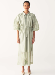 Drawstring Panel Dress