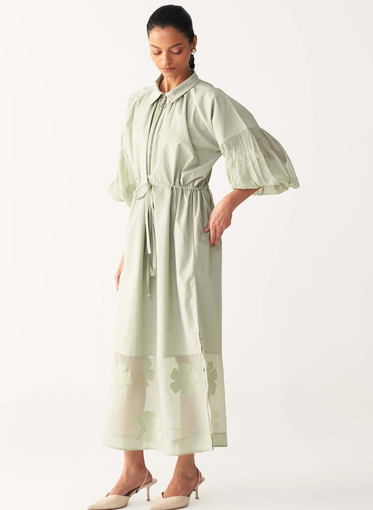 Drawstring Panel Dress