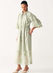 Drawstring Panel Dress