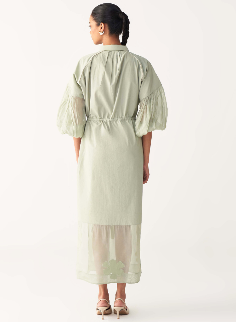 Drawstring Panel Dress