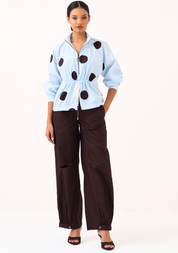Drawstring Polka Top Set