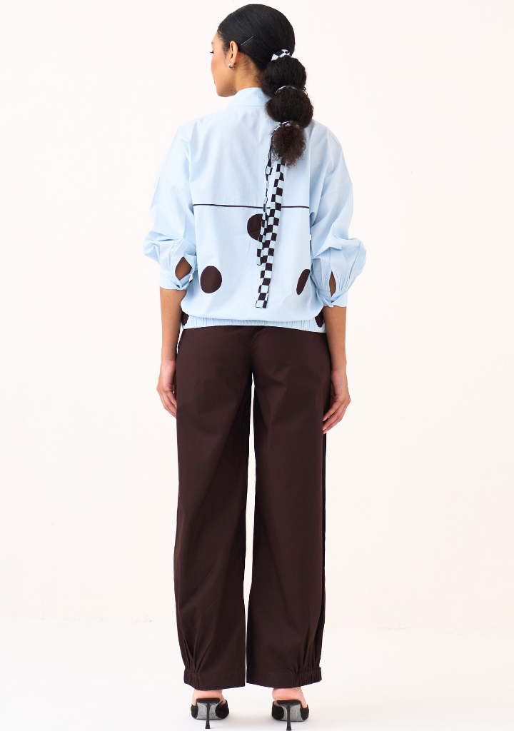 Drawstring Polka Top Set