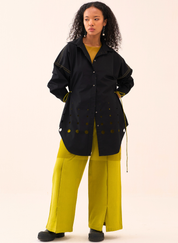 Cutout Drawstring Shirt