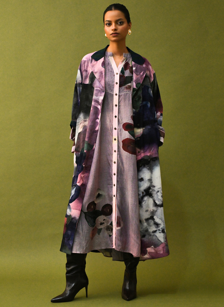 Dusk Pink Trench Set