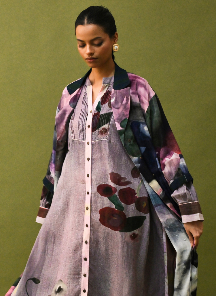 Dusk Pink Trench Set