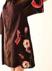 Earth Bloom A-line Short Dress