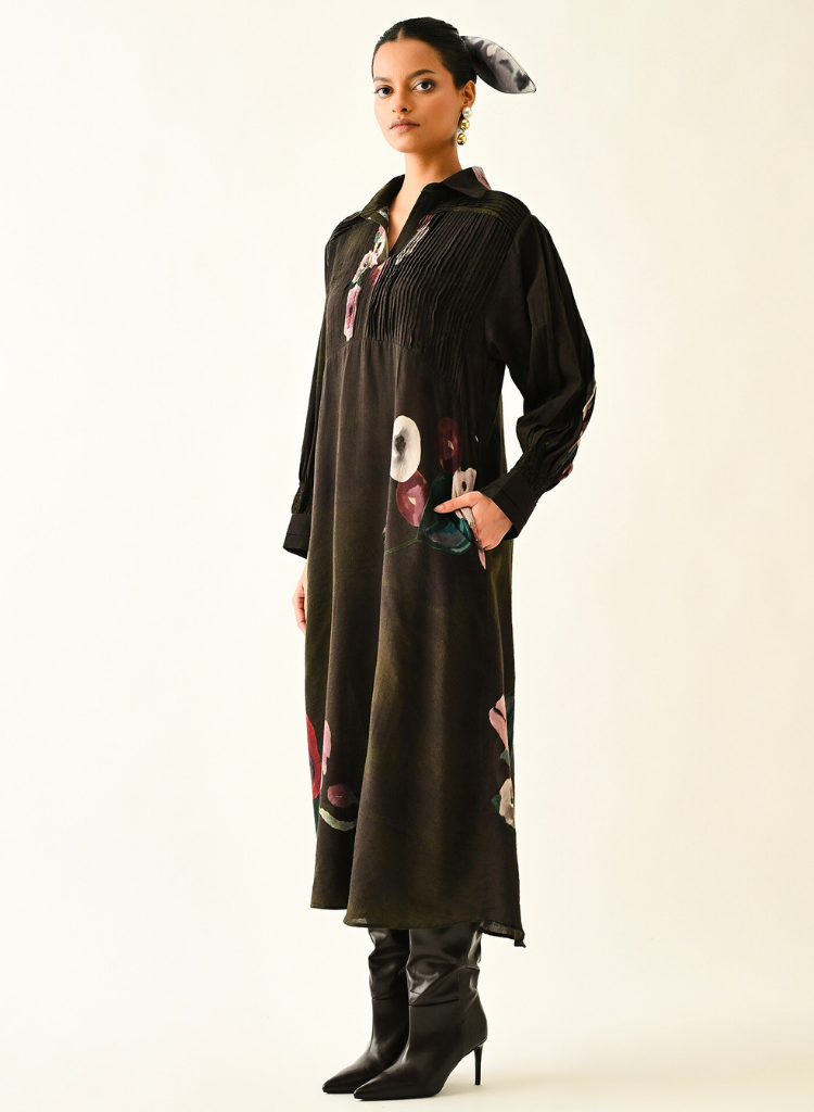 Earth Boota A-line Dress