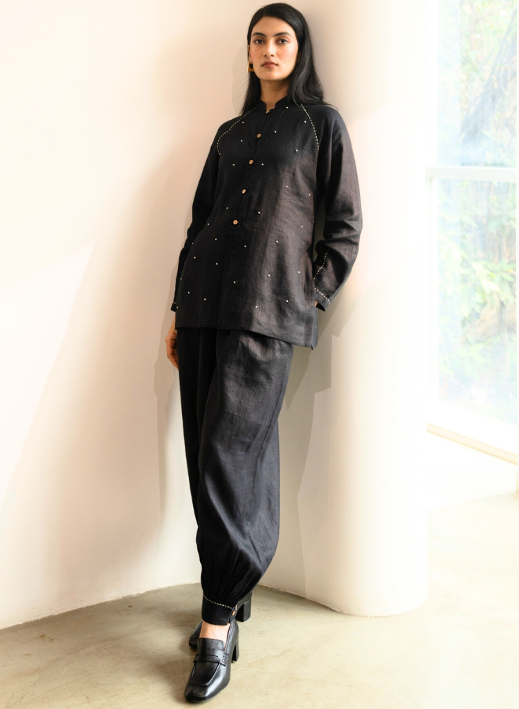 Ebony Short Kurta Set