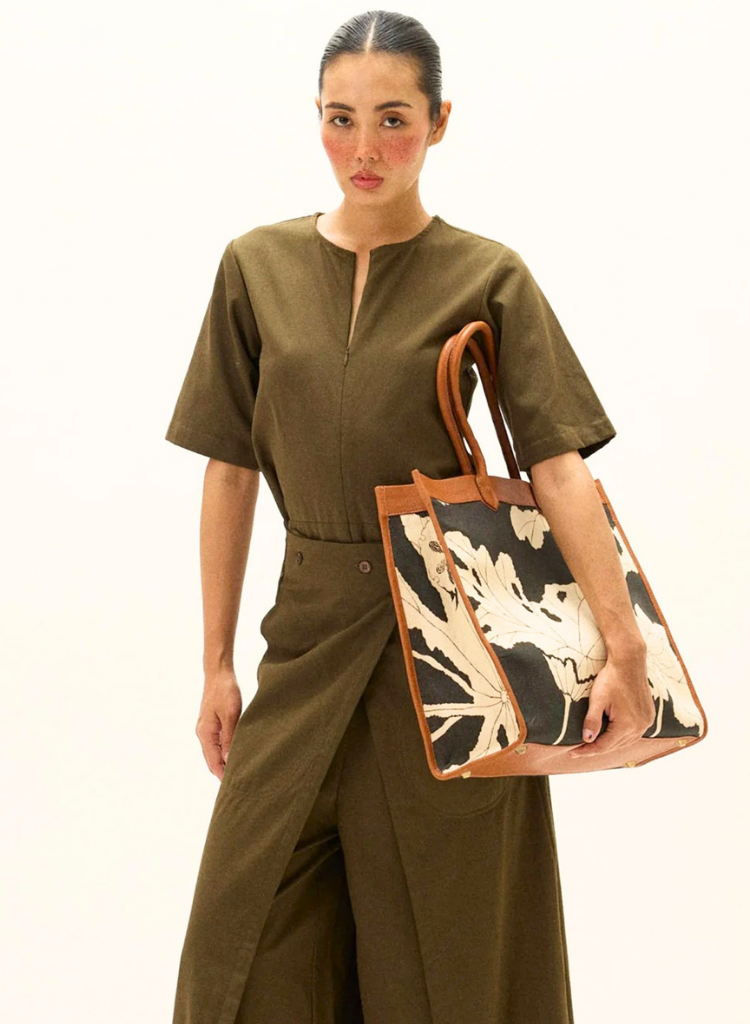 Ebony Bloom Tote Bag