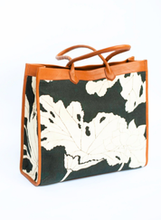 Ebony Bloom Tote Bag