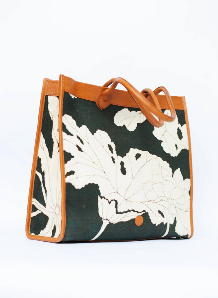Ebony Bloom Tote Bag