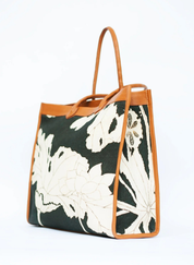 Ebony Bloom Tote Bag