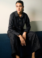 Ebony Pintucks Shirt