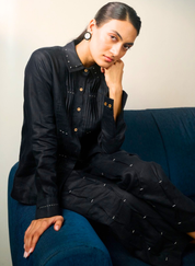 Ebony Pintucks Shirt