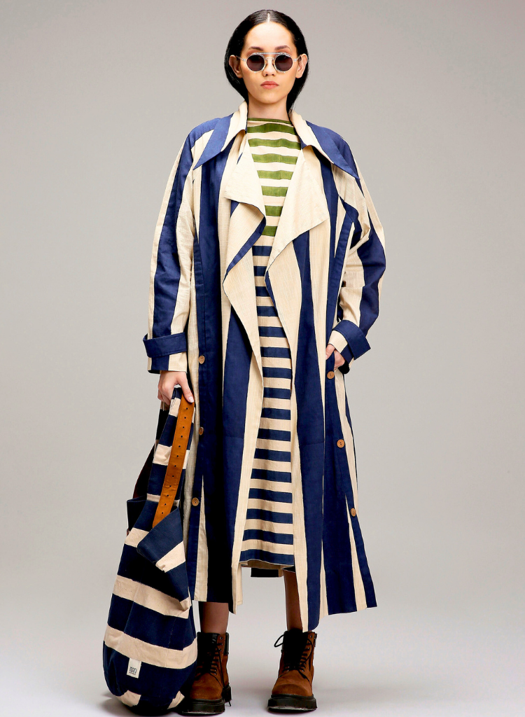 Egg Shell Trench Jacket