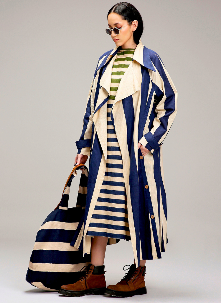 Egg Shell Trench Jacket