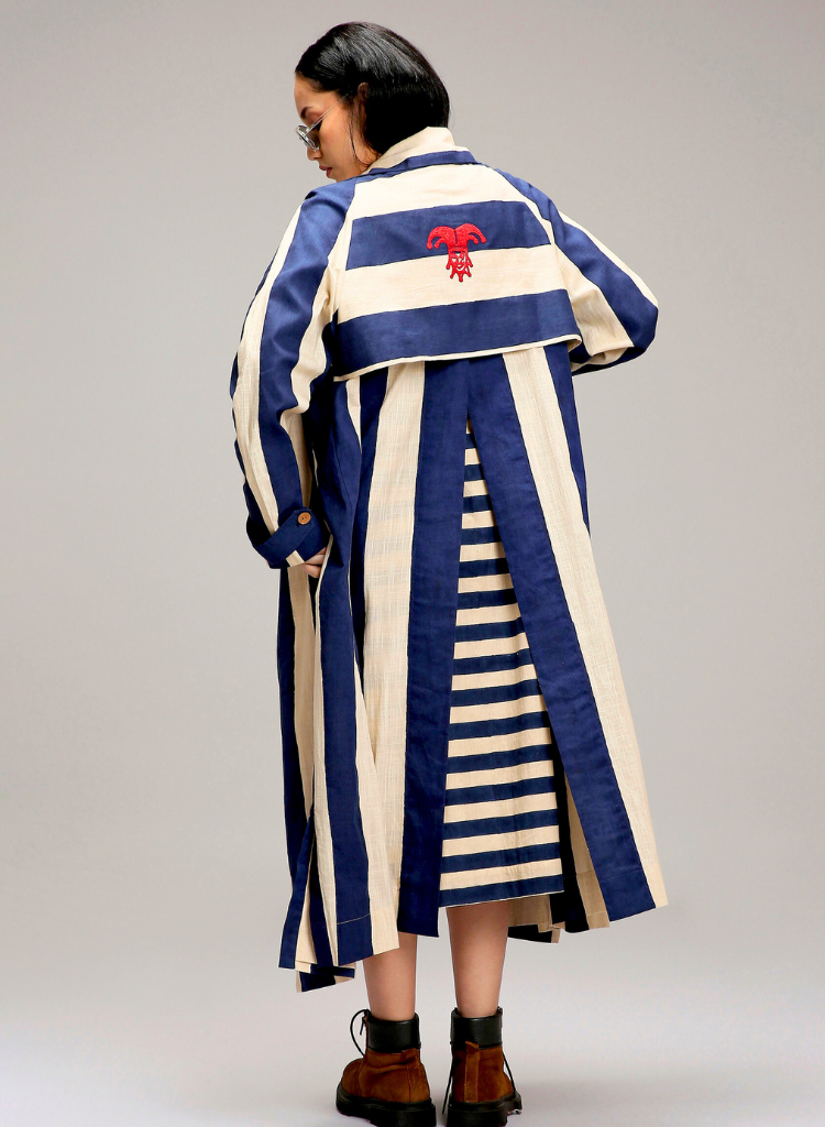 Egg Shell Trench Jacket