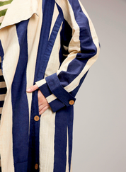 Egg Shell Trench Jacket