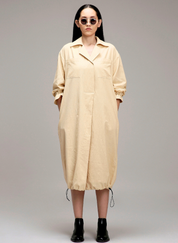 Elasticated Shirt Dress