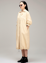 Elasticated Shirt Dress
