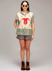 Egg Shell Scallop Shorts