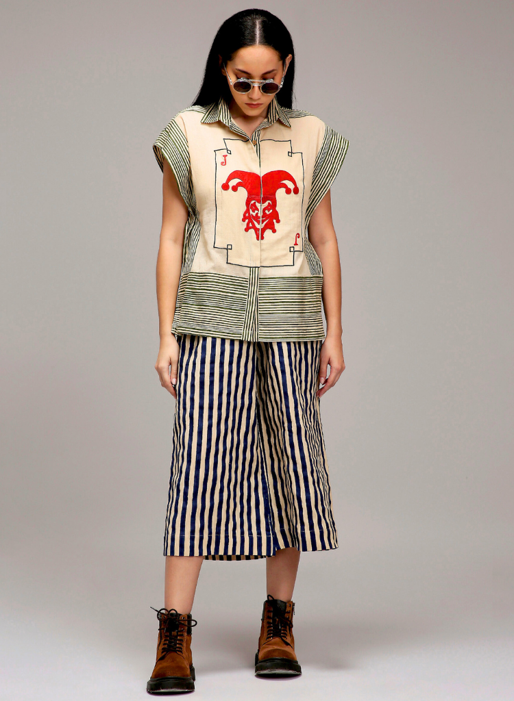 Egg Shell Joker Capre Set