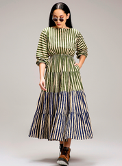 Egg Shell Tiered Dress