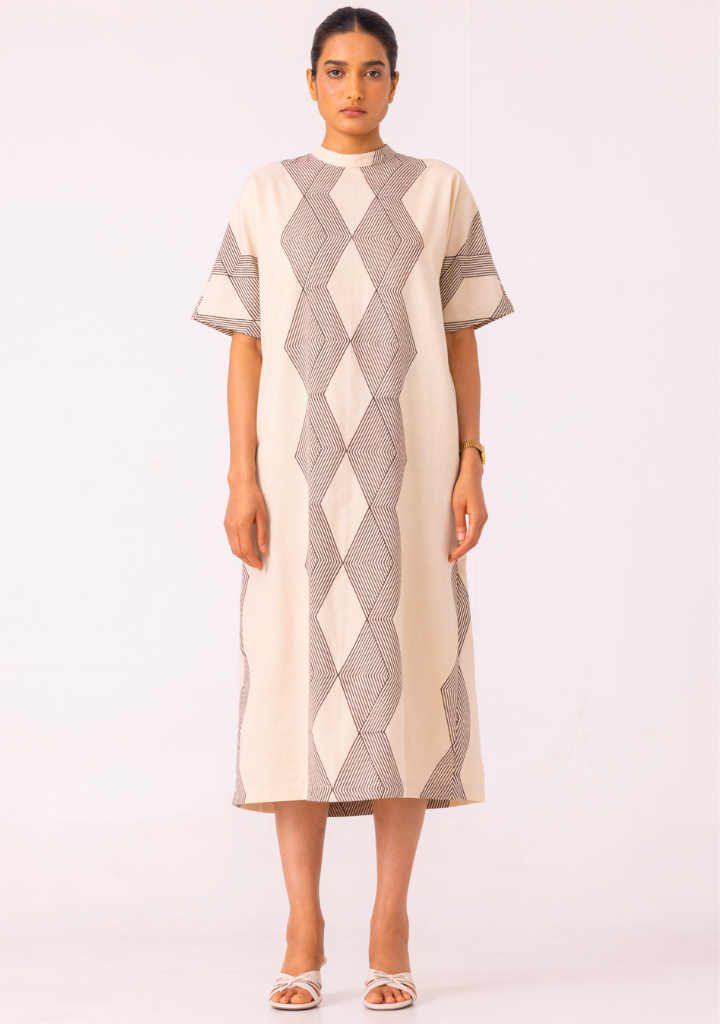 Ehan Hand Printed Dress