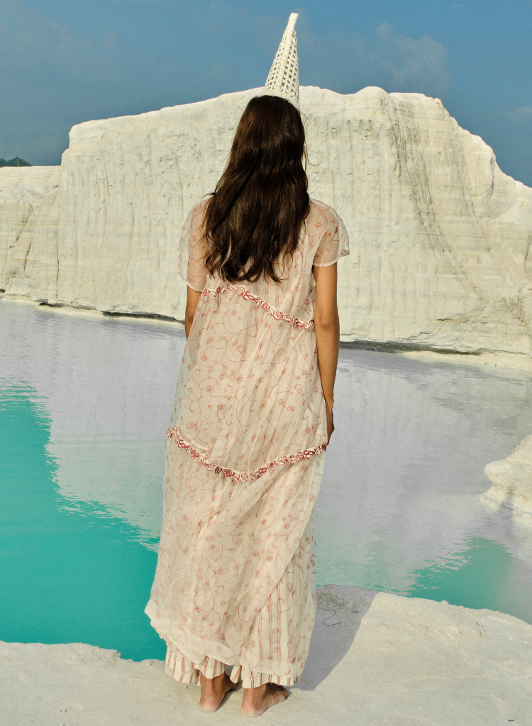 Ei Mon Organza Tier Dress