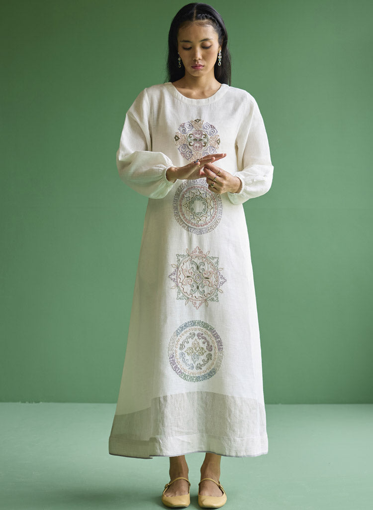 Eira Hand Embroidered Dress