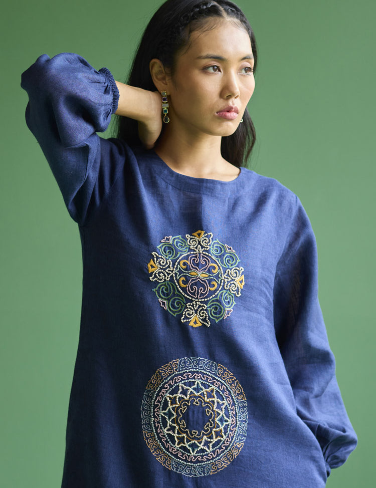 Eira Hand Embroidered Dress