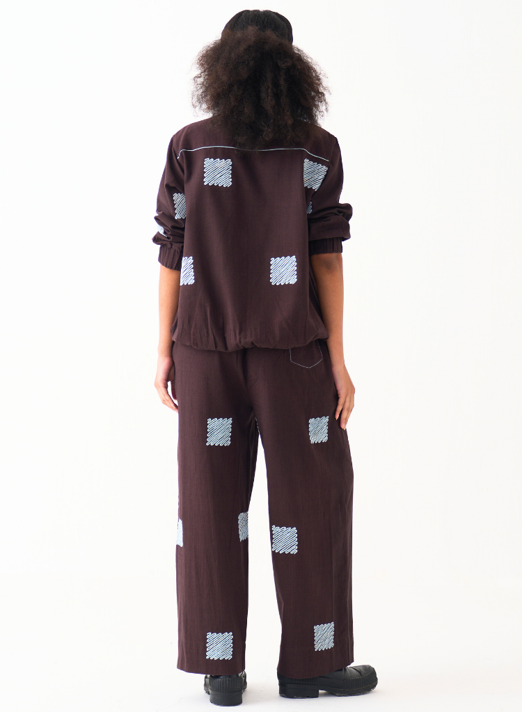 Emb Bomber Jacket Set