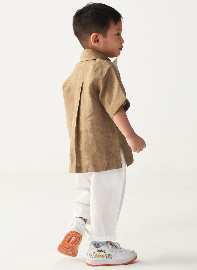 Embroidery Circle Shirt Set