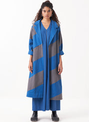 Emb Diagonal Jacket Set