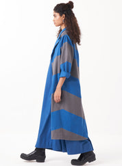 Emb Diagonal Jacket Set