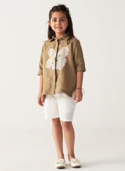 Embroidered Floral Shirt