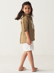 Embroidered Floral Shirt