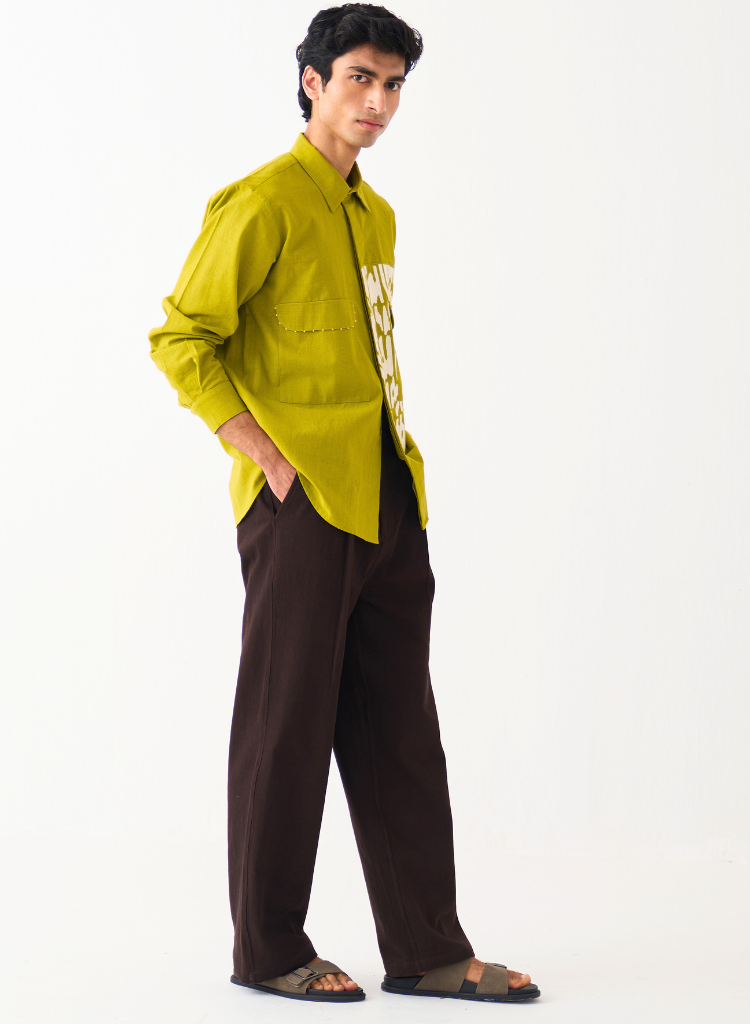 Emb Patch Detail Shirt