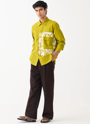 Emb Patch Detail Shirt