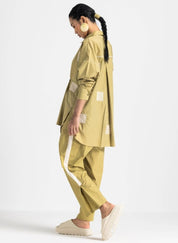 Embroidered Drawstring Top